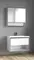 Мебель для ванной подвесная «Spectrum» Грано 80 арт.114 белая-серая/белая, фото №1