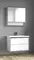 Мебель для ванной подвесная «Spectrum» Грано 80 арт.115 белая-серая/белая, фото №1