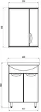 Мебель для ванной «ASB-Mebel» Мессина 60/2 белая, изображение №8