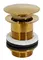 Донный клапан для раковины «Cezares» ECO-SC-BORO с механизмом Клик-Клак золото, фото №1