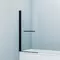 Шторка на ванну стеклянная «Iddis» Slide SLI5BS7i90 75/140 прозрачная/чёрная универсальная, фото №1