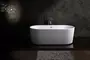 Ванна акриловая «Art&Max» AM-525 170/74 с ножками с сифоном белая, изображение №4