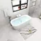 Ванна акриловая «Art&Max» Verona 170/80 с ножками с сифоном белая, картинка №2