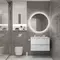 Зеркало «Art&Max» Napoli 100 с подсветкой белый матовый, фотография №11