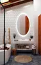 Зеркало «Art&Max» Ovale 60/105 с подсветкой и подогревом, изображение №4