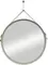Зеркало «Art&Max» Milan 65 с подсветкой на ремне из белой кожи, фотография №3