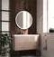 Зеркало «Art&Max» Milan 100 с подсветкой на ремне из чёрной кожи, фотография №7