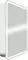Зеркальный шкаф «Art&Max» Platino 60/80 с подсветкой белый левый, картинка №2