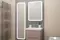 Зеркальный шкаф «Art&Max» Platino 60/80 с подсветкой белый левый, фото №9