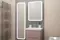 Зеркальный шкаф «Art&Max» Platino 60/80 с подсветкой белый правый, фотография №7