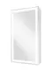 Зеркальный шкаф «Art&Max» Techno 35/65 с подсветкой белый левый, фото №1