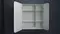 Зеркальный шкаф «Art&Max» Verona 80/80 с подсветкой белый левый, фотография №3