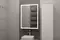Зеркальный шкаф «Art&Max» Techno 60/80 с подсветкой белый правый, картинка №6