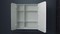 Зеркальный шкаф «Art&Max» Verona 80/80 с подсветкой белый правый, картинка №2
