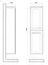 Пенал «Art&Max» Platino 40 подвесной белый матовый универсальный, фото №5