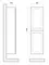 Пенал «Art&Max» Platino 40 подвесной светло-серый матовый универсальный, картинка №2