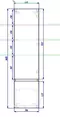 Пенал «Art&Max» Techno 40 подвесной Дуб мелфорд правый, картинка №6