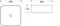 Раковина «Art&Max» 39/39 AM-78110 фарфоровая белая, фотография №3