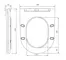 Сиденье для унитаза «Art&Max» Ovale AM011SC-MB ультратонкое дюропласт с микролифтом черное, картинка №2