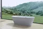 Ванна акриловая «Art&Max» AM-527 180/83 с ножками с сифоном белая, фотография №3