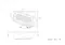 Ванна акриловая «Triton» Кайли 150/101 с каркасом без сифона белая левая, картинка №6