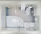 Ванна акриловая «Triton» Николь 160/100 (Щ0000049493) на Х каркасе с каркасом без сифона белая левая, фотография №3