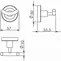 Крючок «Langberger» Burano 11032B на стену хром, картинка №2