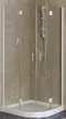 Душевой угол-ограждение «Vegas Glass» AFS Lux 110/110 прозрачный/белый без поддона универсальный, фото №1
