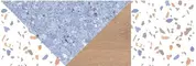 Настенный декор «Нефрит Керамика» Террацио Matt. 60x20 07-00-5-17-00-65-3007 синий, фото №1
