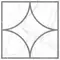 Напольный декор «LB-CERAMICS» Каррара Нова геометрия Matt. 45x45 7346-0002 белый, фото №1