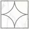 Напольный декор «LB-CERAMICS» Каррара Нова геометрия Matt. 45x45 7346-0002 белый, картинка №2