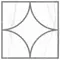 Напольный декор «LB-CERAMICS» Каррара Нова геометрия Matt. 45x45 7346-0002 белый, фотография №3