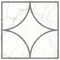 Напольный декор «LB-CERAMICS» Каррара Нова геометрия Matt. 45x45 7346-0002 белый, изображение №4