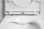 Подвесной унитаз безободковый «Art&Max» Liberty AM015CHR (AM2032SC) белый с сиденьем дюропласт с микролифтом белое, фотография №3