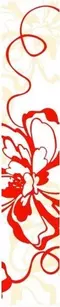 Настенный бордюр «Нефрит Керамика» Монро 40x7,5 05-01-1-76-00-45-050-0 красный, фото №1