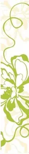 Настенный бордюр «Нефрит Керамика» Монро 40x7,5 05-01-1-76-00-81-050-0 салатный, фото №1