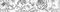 Настенный бордюр «Axima» Мерида G 30x6 СК000030455 цветы светло-серый, фото №1