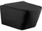Подвесной унитаз безободковый «Aquanet» Tavr-W BW Rimless 287011 черный матовый с сиденьем дюропласт с микролифтом чёрное, фото №1