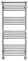Водяной полотенцесушитель «Terminus» Аврора П22 53/120 хром с двумя полками, картинка №2