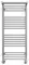 Водяной полотенцесушитель «Terminus» Аврора П20 43/100 хром с полкой, картинка №2