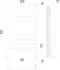 Электрический полотенцесушитель «Terminus» Аврора П8 53/80 New белый матовый правый, фотография №3