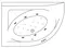 Гидромассажная ванна акриловая «Excellent» Aquarella 150/100 Relax с каркасом с сифоном белая/золото левая, картинка №2