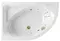 Гидромассажная ванна акриловая «Excellent» Aquarella 150/100 Smart с каркасом с сифоном белая/бронза левая, фото №1