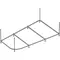 Каркас под ванну «Riho» Delta 150/80 левый, фото №1