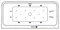 Гидромассажная ванна акриловая «Excellent» Arana 180/85 Ultra с каркасом с сифоном белая/бронза, картинка №2