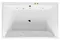 Гидромассажная ванна акриловая «Excellent» Crown Lux 190/120 Soft с каркасом с сифоном белая/золото, фото №1