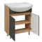 Мебель для ванной «Runo» Лада 60 графит/серый дуб, картинка №6