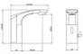 Смеситель для раковины «Belbagno» ACQUA-ELV-CRM сенсорный хром, картинка №2