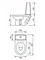 Унитаз компакт «Оскольская керамика» Леда белый декор Маяк с сиденьем дюропласт белый, фотография №7