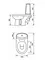 Унитаз компакт «Оскольская керамика» Лея белый с сиденьем дюропласт белый, фотография №7